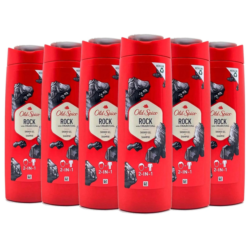 Old Spice Rock With Charcoal Shower Gel + Shampoo - theperfumestore.lk