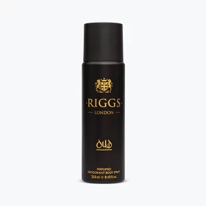 RIGGS LONDON Men Oud Deodorant Body Spray 250ml